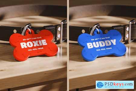 Pet ID Tag Mockup