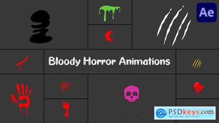 Bloody Horror Animations Pack for After Effects 54886258