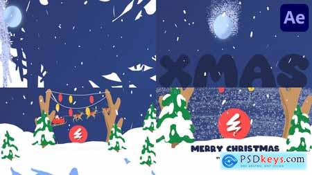 Christmas Cartoon Santa Logo After Effects 54886440