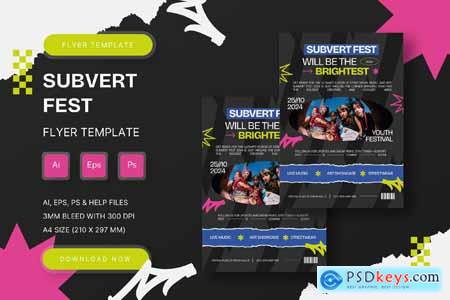 Subvert Fest - Flyer Template