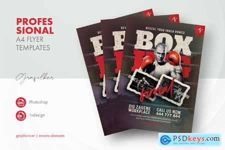 Boxing Trainer Flyer Templates