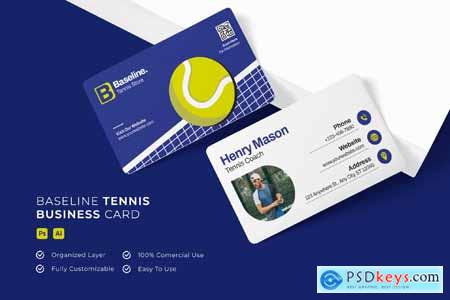 Baseline Tennis - Business Card