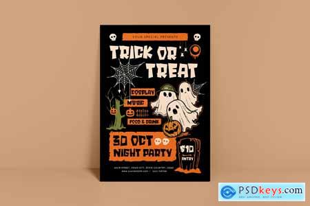 Trick or Treat Halloween Flyer Q3C2U7P