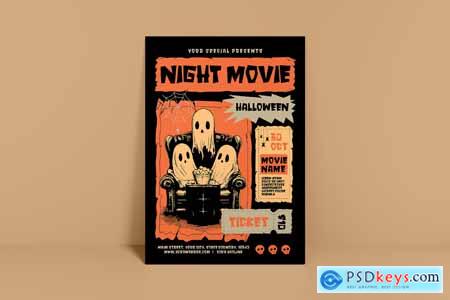 Halloween Movie Flyer 6U9C9CP