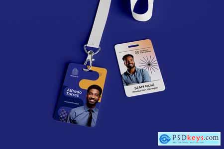 ID Card Strap Design - Mockup