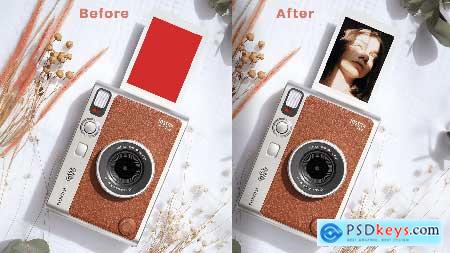 Camera Polaroid Frame Mockup