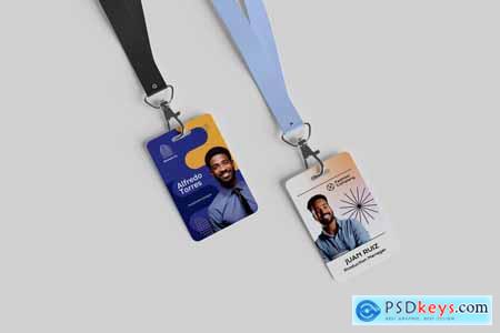 ID Card Strap Design - Mockup