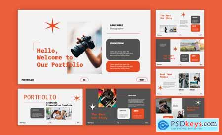 Aesthetic Portfolio Powerpoint Template