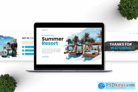 Summer Resort - Travel Powerpoint Templates