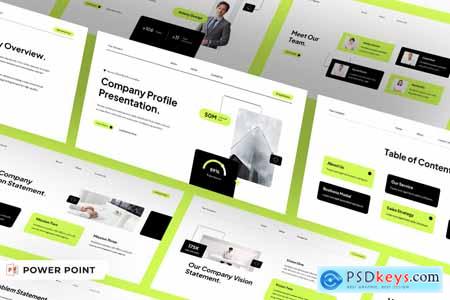 White Green Modern Company Profile 010