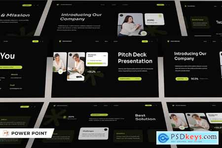 Black Green modern Pitch Deck 010