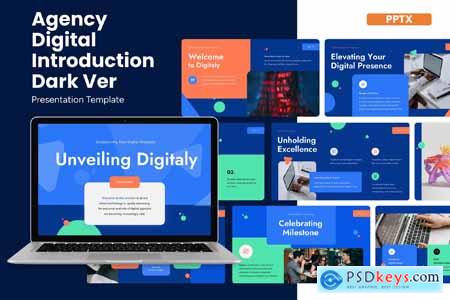 Agency Digital Introduction Dark Ver - Powerpoint