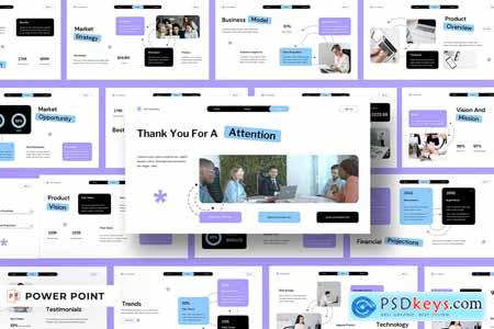 White Purple blue pitch deck 010