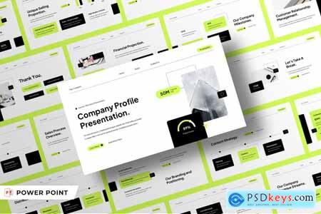 White Green Modern Company Profile 010