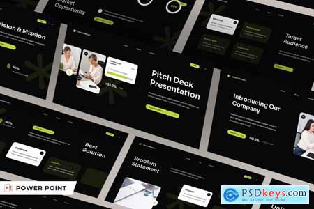 Black Green modern Pitch Deck 010