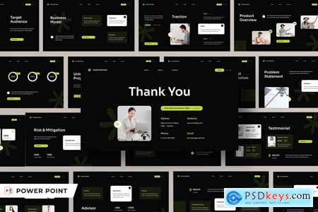 Black Green modern Pitch Deck 010