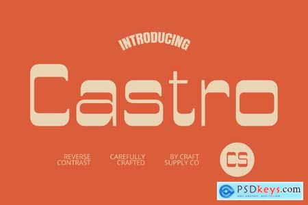 Castro  Reverse Contrast Font