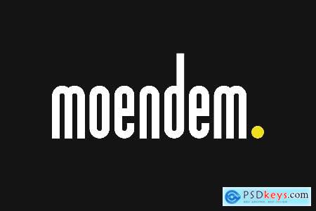 Moendem Condensed Sans Font