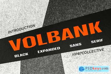 Volbank - Futuristic Military War Game Sans Font