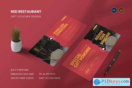 Red Restaurant Gift Voucher