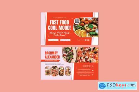 Fast Food Restaurant Business Card