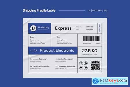 Shipping Fragile Label