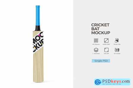 Cricket Bat PSD Mockup