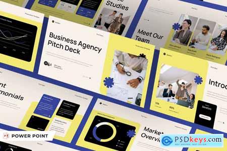 Yellow Blue Modern Business Agency Pitch Deck 004