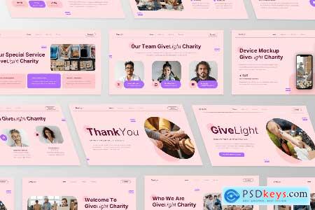 GiveLight - Charity PowerPoint Template