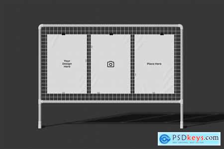 Poster on Metal Frame Mockup 003