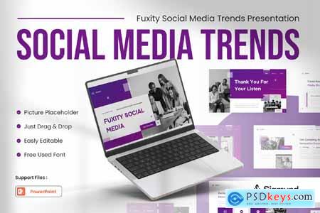 Fuxity Social Media Trends Powerpoint Template