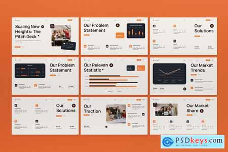 Cream & Orange Modern Pitch Deck PPT