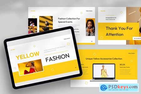 Yelluna Yellow Fashion Powerpoint Template