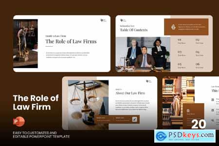 The Role of Law Firm - Powerpoint Template