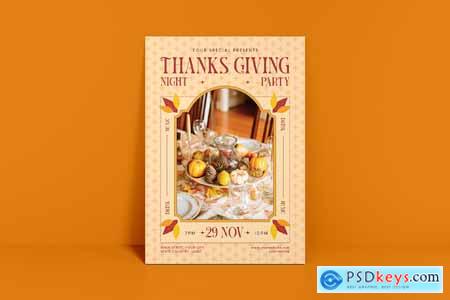 Thanksgiving Party Flyer PESC7W5