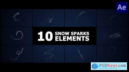 Snow Sparks Elements After Effects 55076830