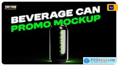 Beverage Can Promo Mockup 55038597