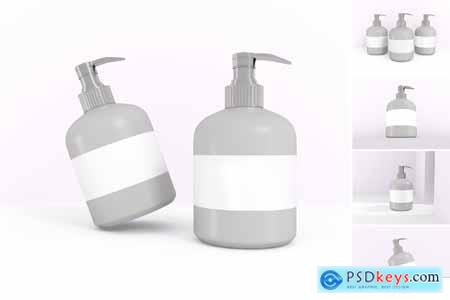 Liquid Soap Bottle Mockup