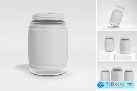 Mini Glass Bottle Mockup