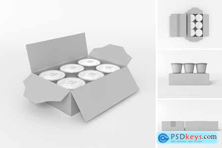 Food Box and Food Can Mockup