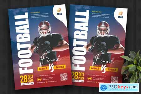 American Football Game Flyer Template