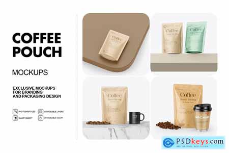 Coffee Pouch Mockups