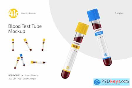 Blood Test Tube Mockup Set