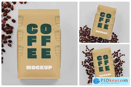 Pure Coffee Bag Mockup