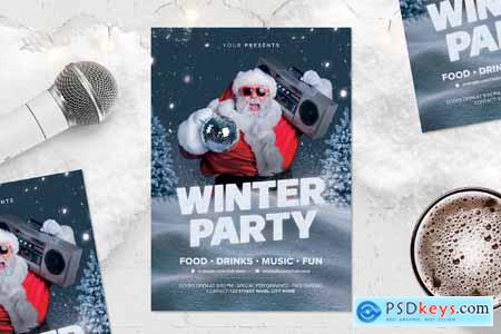 Winter Party Flyer Template