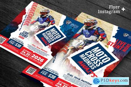 Motocross Championship Flyer and Social Media