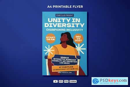 International Disability Event Flyer Template HXDSSUX