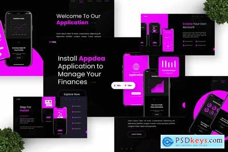 Appdea - Mobile App & Saas Powerpoint Templates