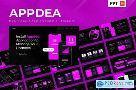 Appdea - Mobile App & Saas Powerpoint Templates