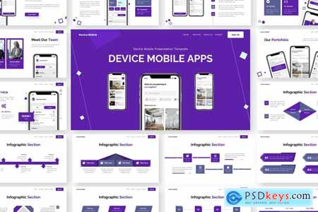 Device Mobile - Mobile App & Saas Powerpoint Templ